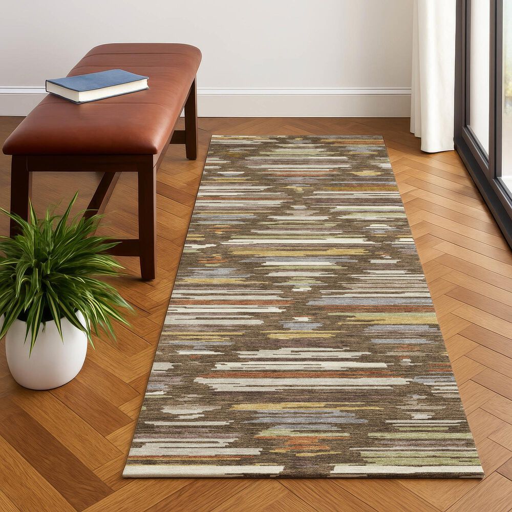 Dalyn Rug Company Kenner KN2 Chocolate 2'3" x 7'6" Runner, , large