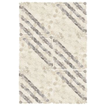 Dal-Tile Pebble Oasis Seashell 12" x 12" Striped Natural Stone Mosaic Sheet, , large