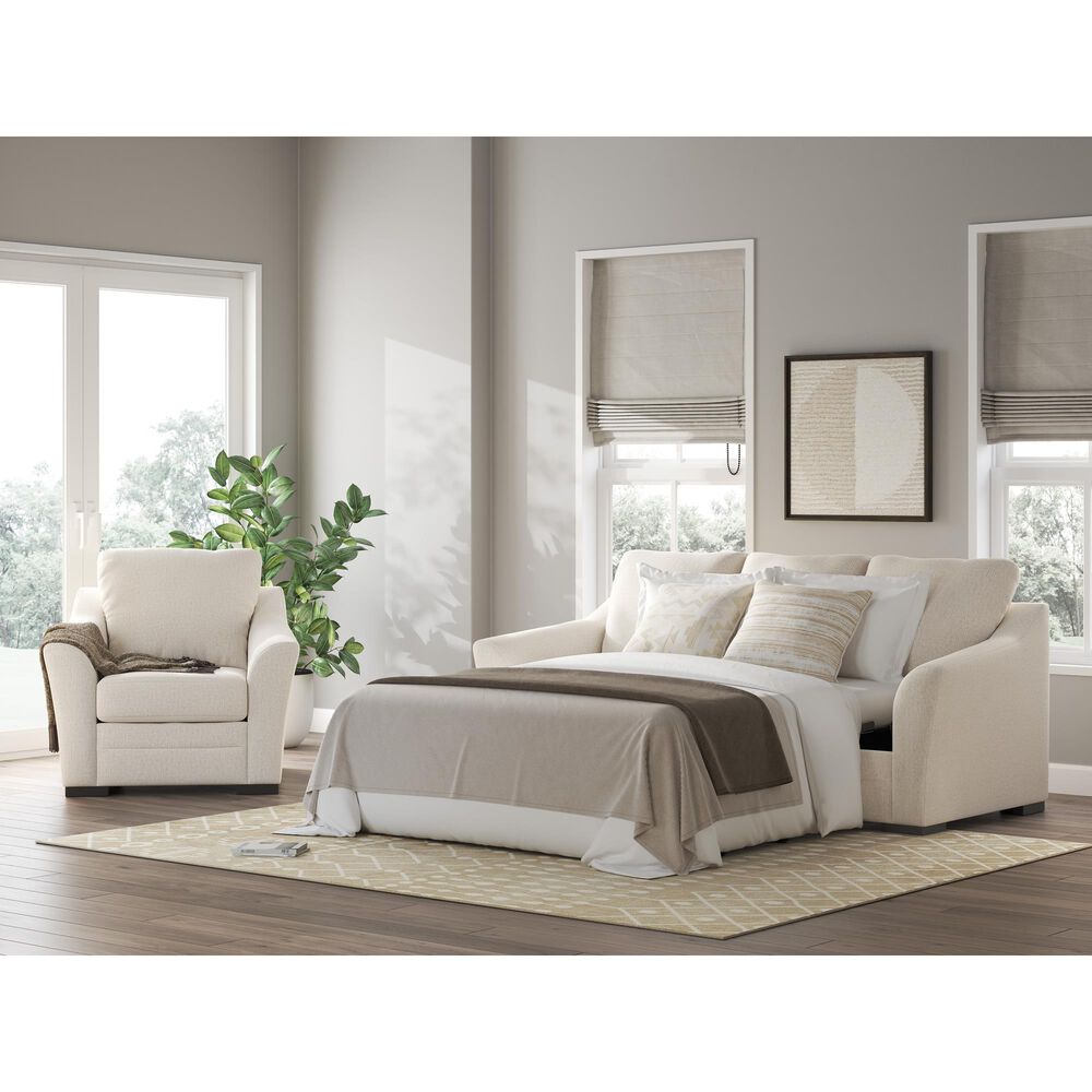 Ashley Lango Stationary Queen Sofa Chaise Sleeper in Jute, , large