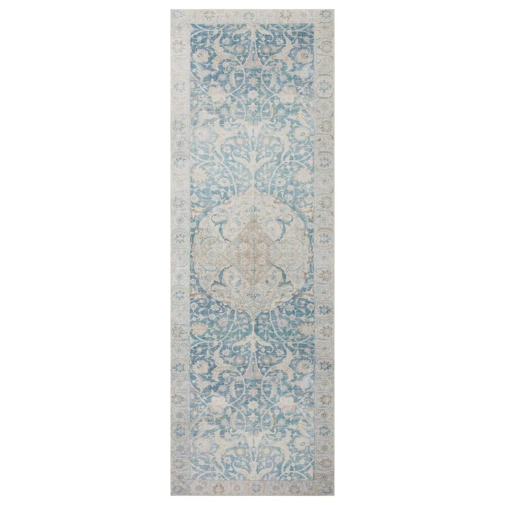 Chris Loves Julia x Loloi Jules 2"6" x 7"6" Antique and Sky Runner, , large