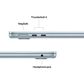 Apple MacBook Air 13-inch Laptop M4 chip - 10 Core CPU - 10 Core GPU - 24GB Memory - 512GB SSD - Sky Blue (Latest Model), , large