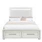 Sasha Lee Queen Storage Bed in Brushed White, , large