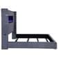 Coaster Tisdall Eastern King Upholstered Fireplace Bed in Grey, , large