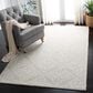 Safavieh Micro-Loop Damask 4" x 6" Silver and Ivory Area Rug, , large