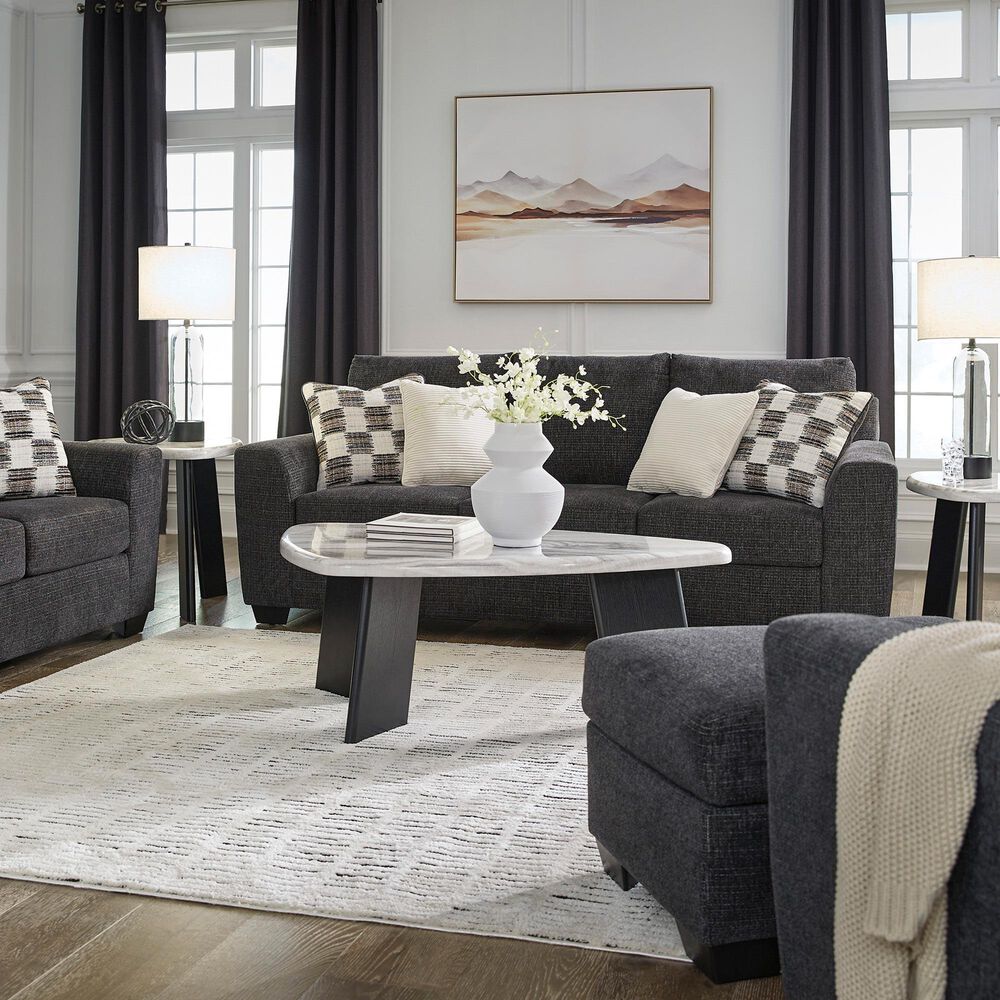 Ashley Loreo Stationary Queen Sofa Sleeper in Ebony, , large