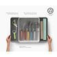 Joseph Joseph DrawerStore Expanding Utensil and Gadget Organizer in Grey and Stone, , large