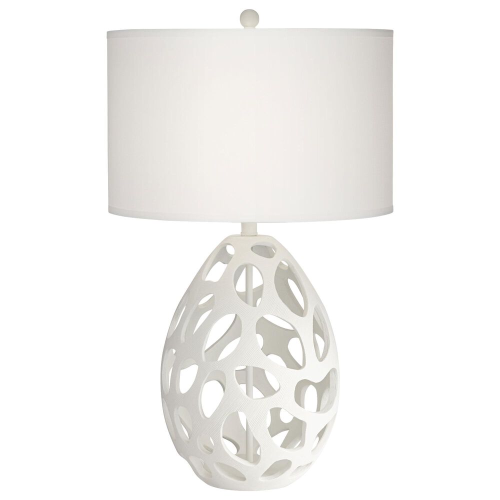 Pacific Coast Lighting Luna Table Lamp in White, , large
