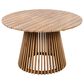 Hearth and Haven 5-Piece Outdoor Dining Set with Cream Cushion in Light Teak, , large