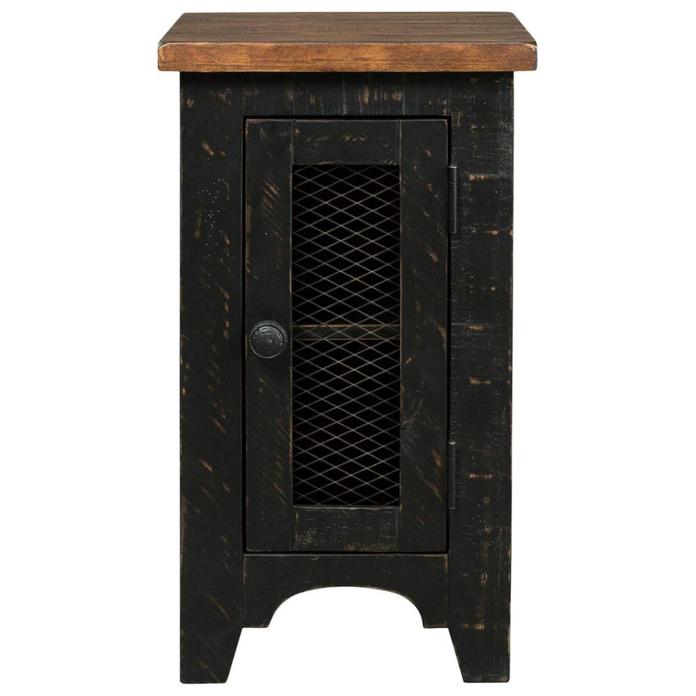 Ashley Valebeck Chair Side End Table in Black and Brown, , large