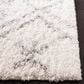 Safavieh Parma Shag PMA583A 2"3" x 9" Cream and Grey Runner, , large