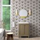 James Martin Vanities Chianti 24" Single Bathroom Vanity in Walnut Whisper and Champagne Brass with 2 cm White Glossy Composite Stone Top and Rectangular Sink, , large