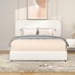 Hearth and Haven Liv Queen Storage Platform Bed in Ivory, , large