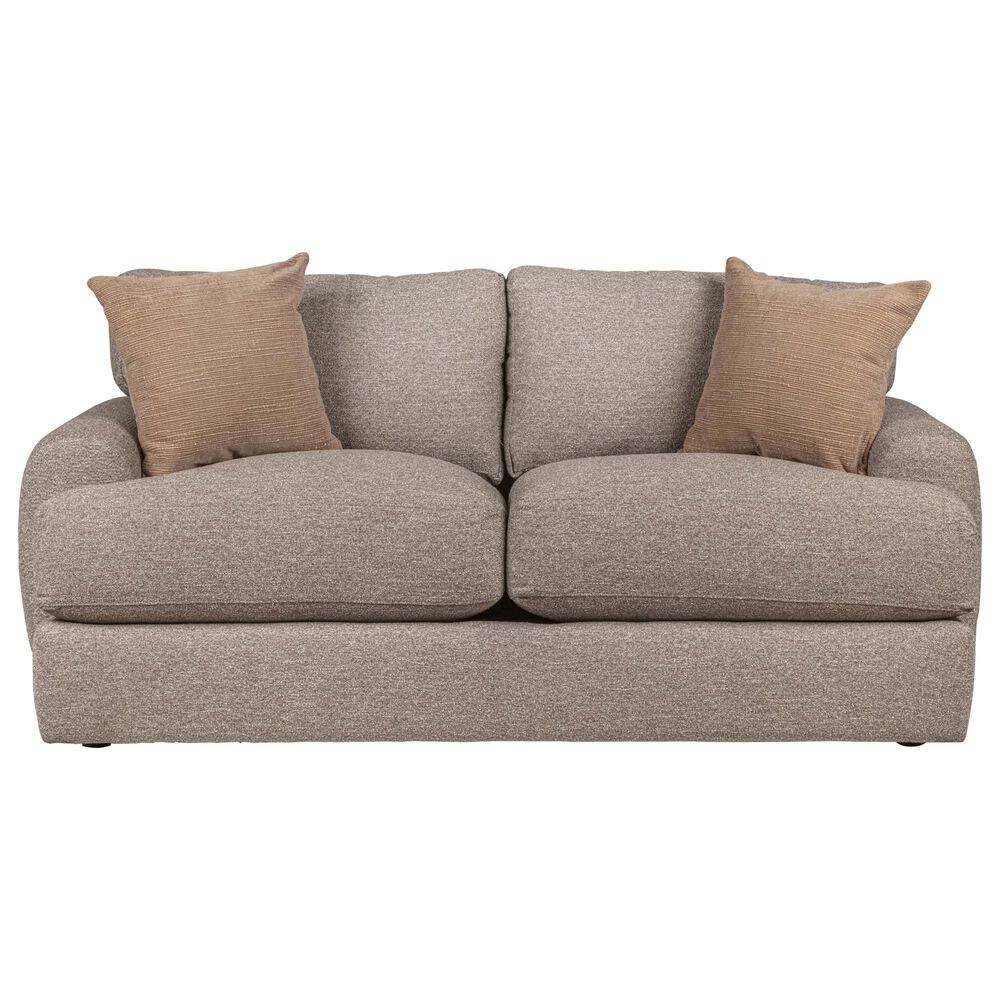 Bernhardt Cameron Stationary Loveseat in Beige and Tan, , large