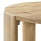 HOMLUX 47"W Round Dining Table with Oak Finish, 4-Leg Base, in Oak, , large