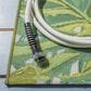 Safavieh Barbados Tropical Floral 3"3" x 5" Green and Pink Indoor/Outdoor Area Rug, , large