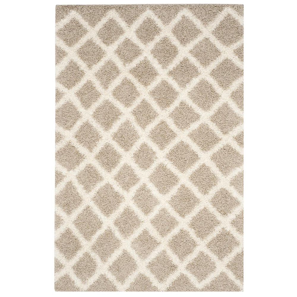 Safavieh Dallas Shag SGD258D-4 4&#39; x 6&#39; Beige/Ivory Area Rug, , large