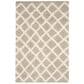 Safavieh Dallas Shag SGD258D-4 4" x 6" Beige/Ivory Area Rug, , large