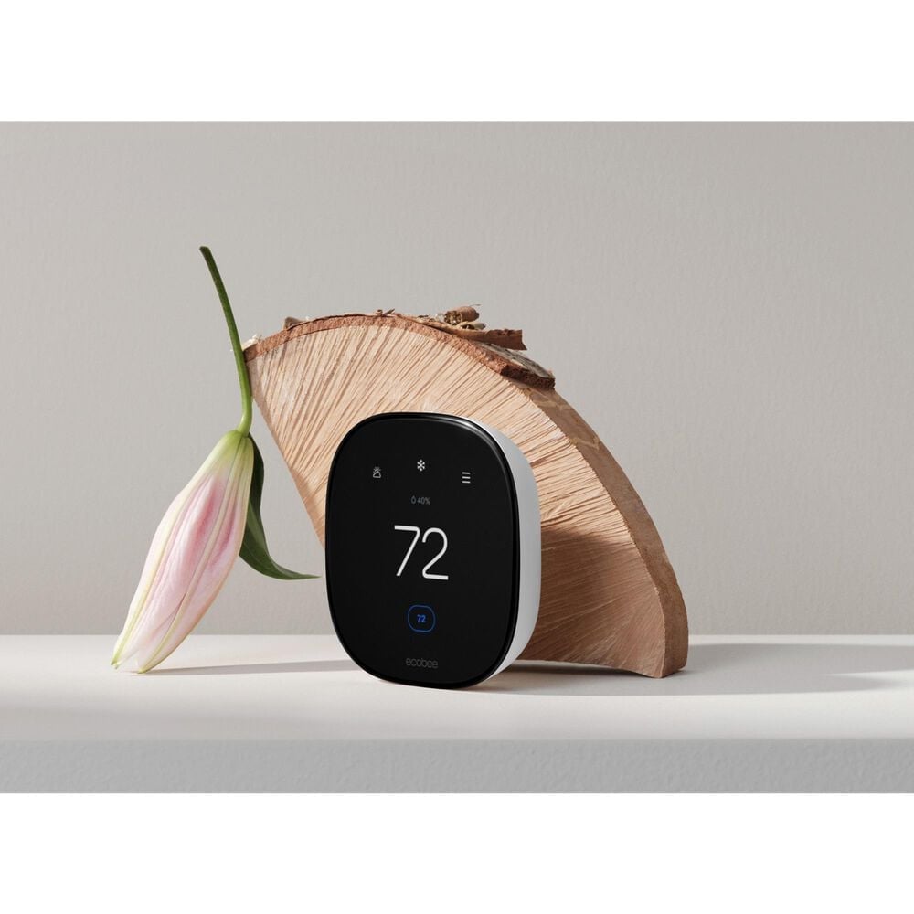 Ecobee Smart Enhanced Programmable Touch Screen Wi-Fi Thermostat in Black, , large