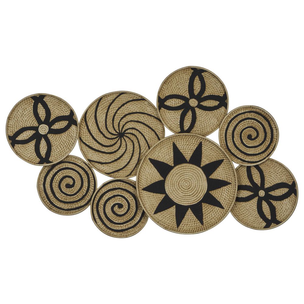 Maple and Jade 29" x 44" Eclectic Abstract Wall Decor in Black and Brown, , large