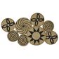 Maple and Jade 29" x 44" Eclectic Abstract Wall Decor in Black and Brown, , large