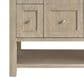 James Martin Vanities Breckenridge 36" Single Vanity in Whitewashed Oak with Single Hole 3 cm White Zeus Quartz Top & Backsplash, , large