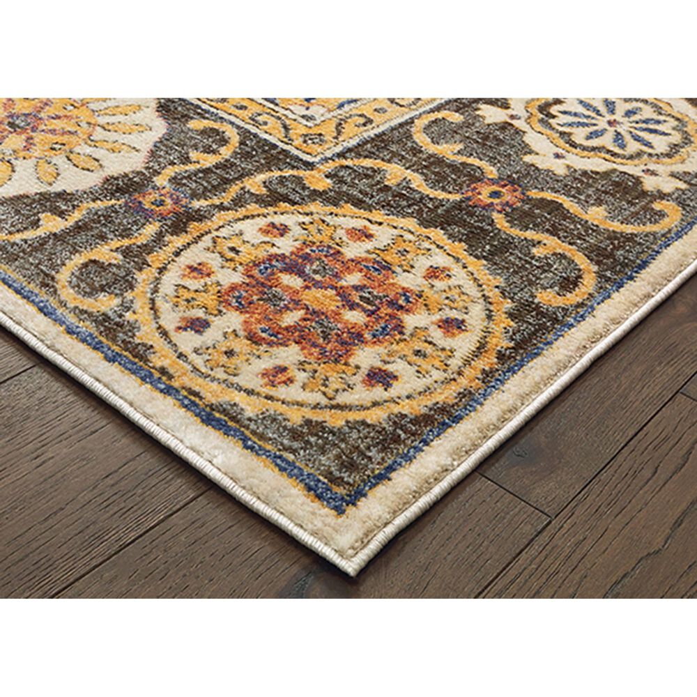 Oriental Weavers Pandora 4929X 9&#39;10&quot; x 12&#39;10&quot; Ivory and Brown Area Rug, , large