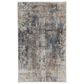 Nourison Quarry Abstract 2"2" x 3"9" Blue and Beige Area Rug, , large