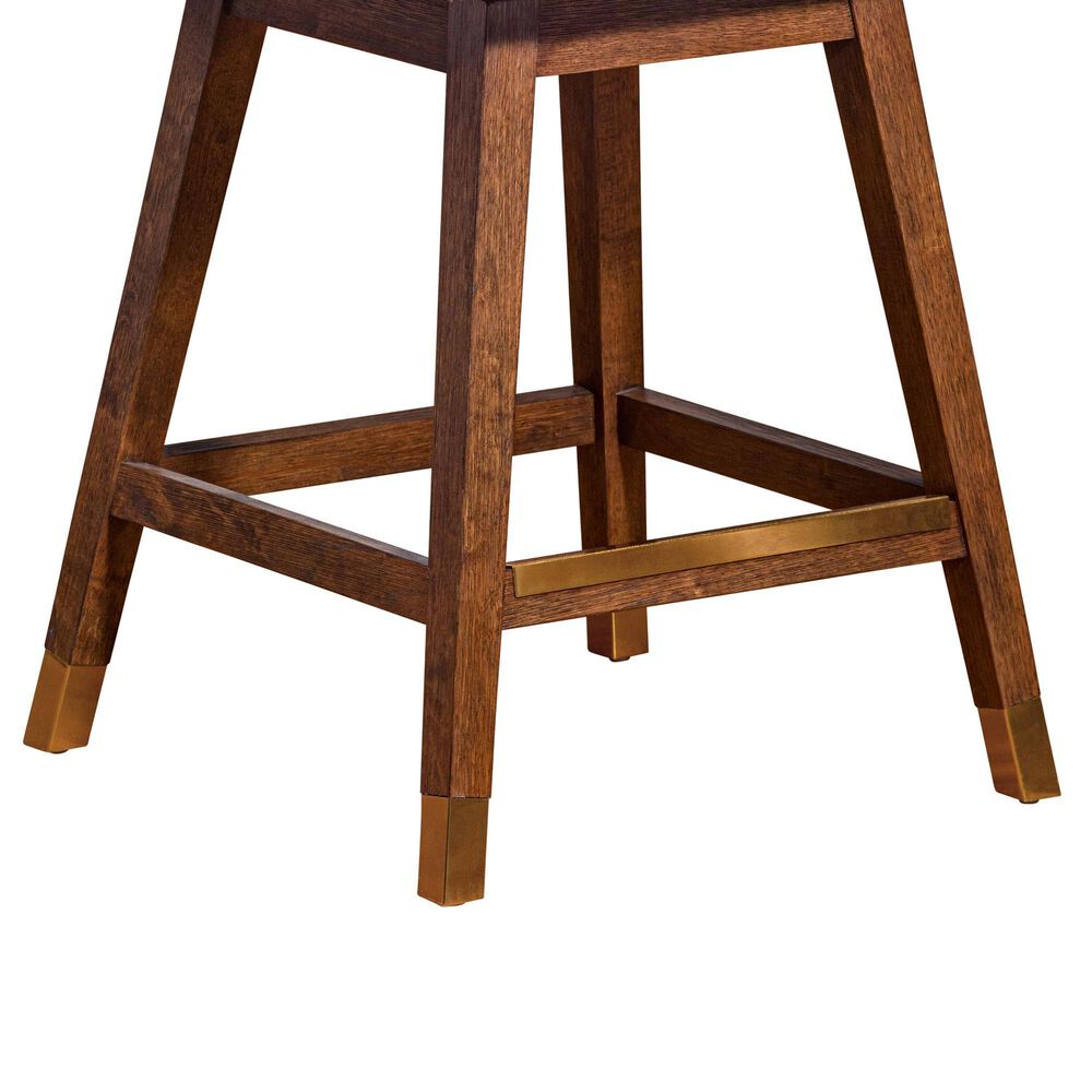 Blue River Stancoste 26&quot; Swivel Counter Stool in Brown Oak, , large