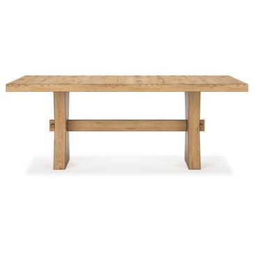 Millenium Galliden Trestle Dining Table in Brown, , large