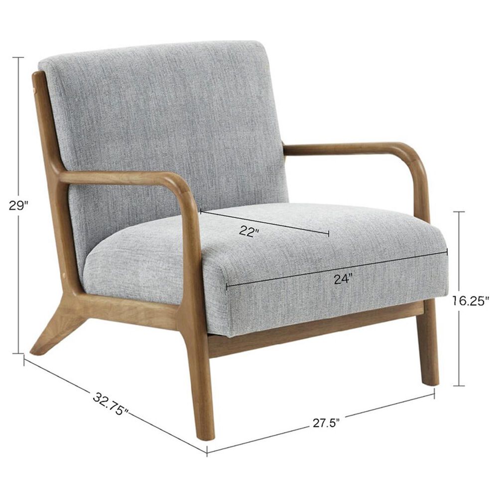 Hampton Park Novak Lounge Chair in Grey and Elm, , large