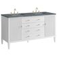 James Martin Vanities Myrrin 60" Double Vanity in Bright White with 3 cm Parisien Bleu Quartz Top, , large