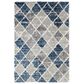 Central Oriental Castle Jax 5" x 7"3" Blue and Multicolor Area Rug, , large