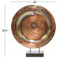 Maple and Jade 30" Round Charger Plate Sculpture in Copper, , large