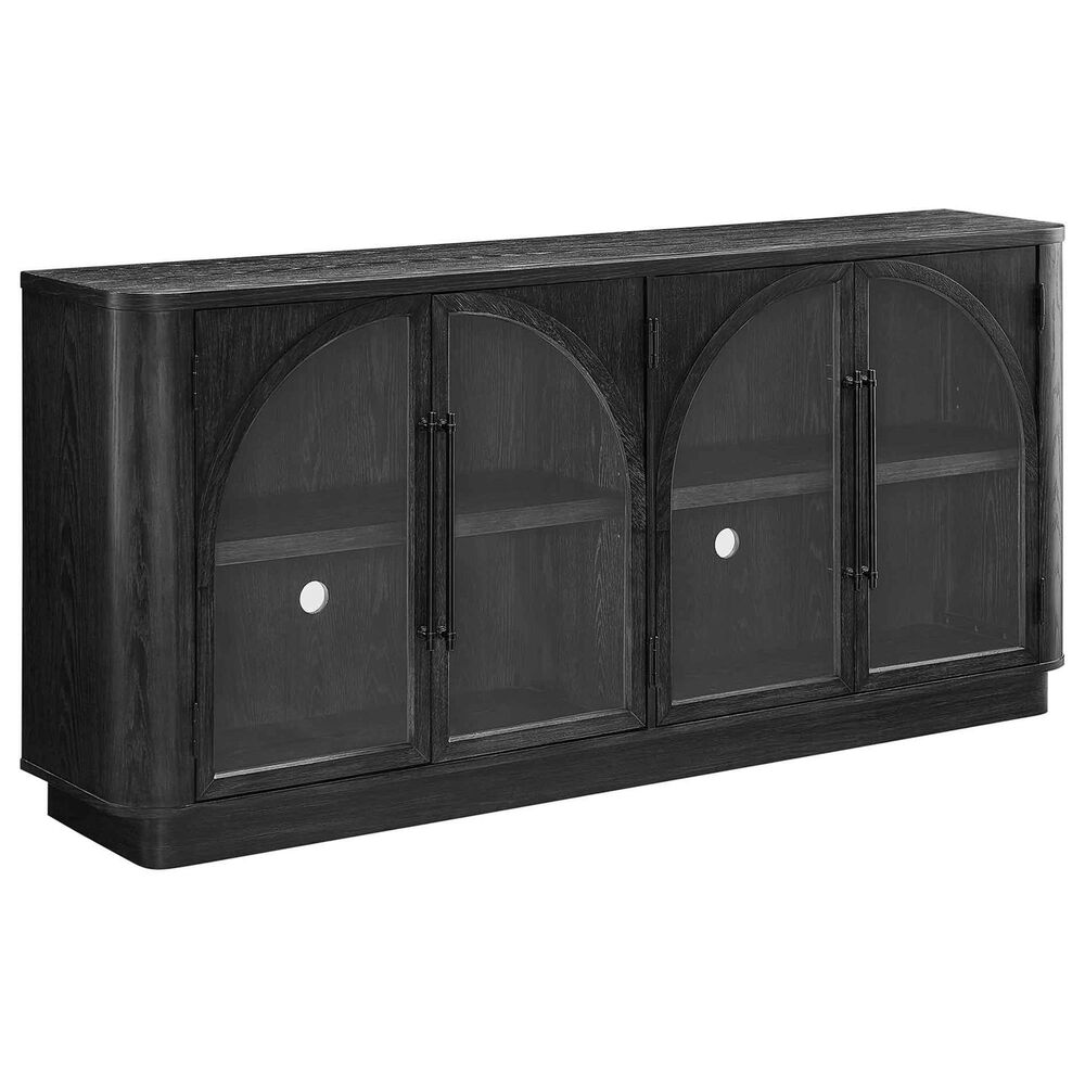 Wycliff Bay Harper 70" Large TV Stand in Black, , large
