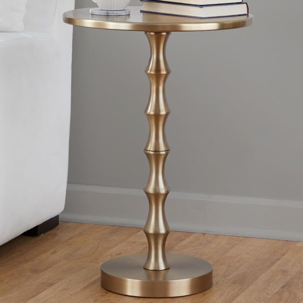 Lumisource Bora 26.75&quot; Accent Table in Gold, , large