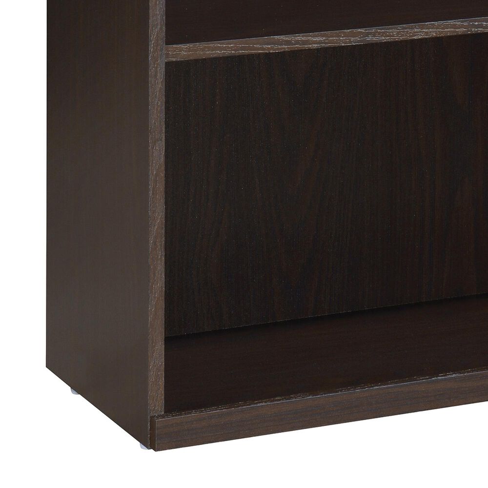 Valor Living Jefferson 2-Shelf Bookcase in Espresso, , large