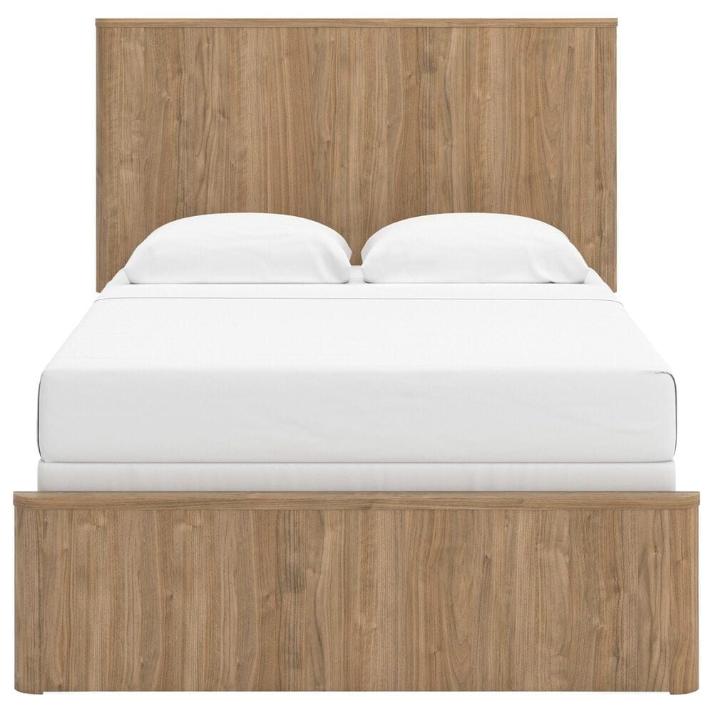 Ashley Gramburg 5 Piece Full Panel Bedroom Set in Warm Brown, , large