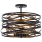 Minka-Lavery Vortic Flow 5-Light Pendant in Dark Bronze, , large