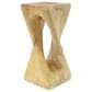 Hearth and Haven Outdoor End Table with Twist Design in Natural, , large