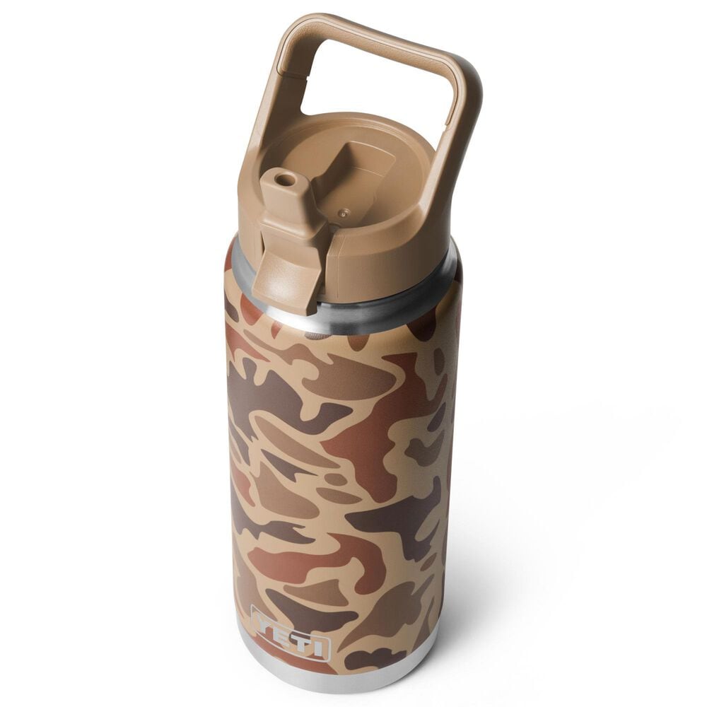 YETI Rambler 26 Oz Water Bottle with Color-Matched Straw Cap in Wetlands Camo, , large