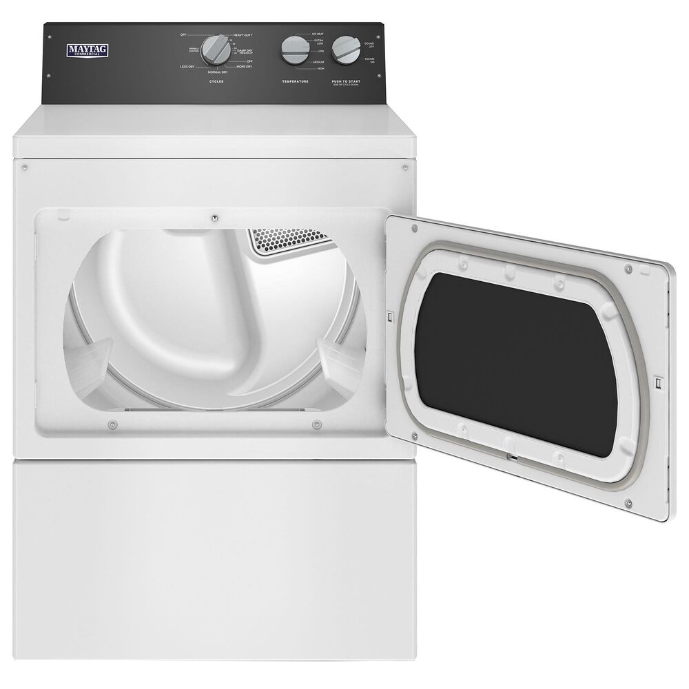 Maytag 7.4 Cu. Ft. Front Load Electric Dryer with IntelliDry Sensor in White, , large