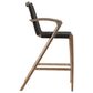 Armen Living Nabila Patio Bar Stool in Charcoal, , large