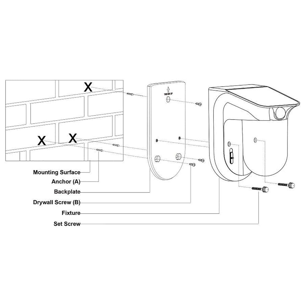 Vaxcel International Co. Ltd. Outdoor Motion Sensor Wall Mount in Black, , large