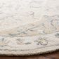 Safavieh Micro-Loop Oriental 7" Round Beige and Ivory Area Rug, , large