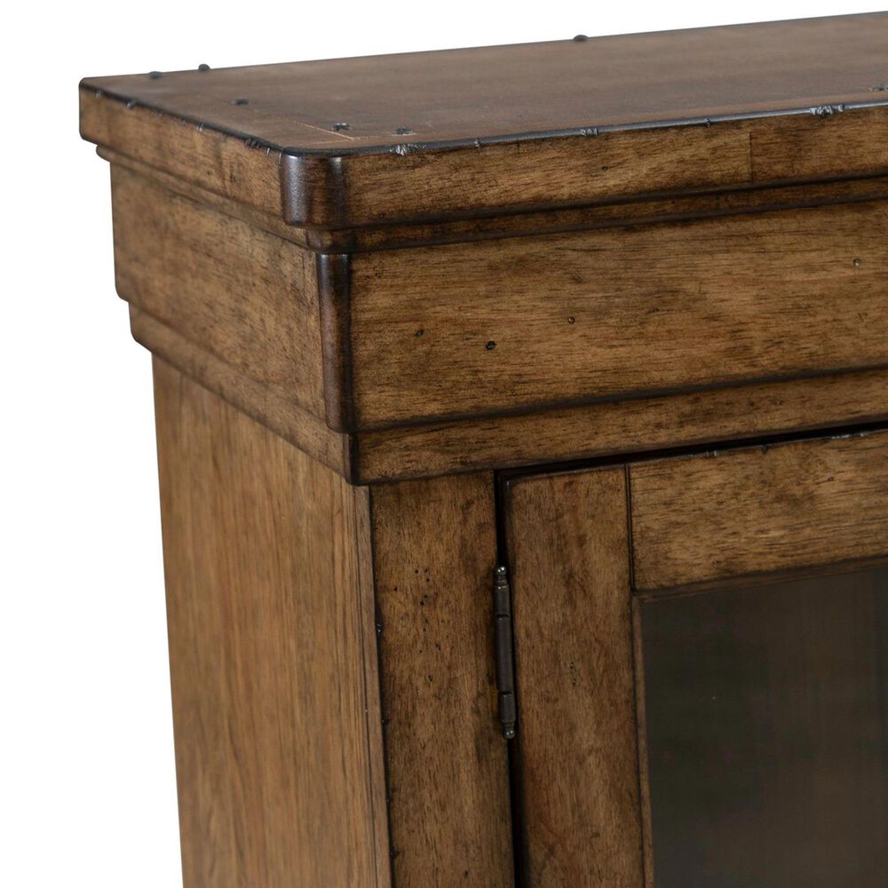 Liberty Furniture Carolina Park Credenza Desk with Hutch in Amber Brown, , large