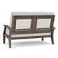 Lloyd Flanders Frontier Outdoor Loveseat in Bright Side Fog, , large
