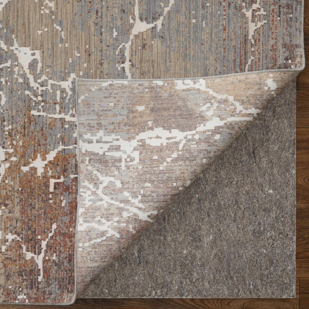 Feizy Pryor Ivory and Multicolor 6'7" x 9'6" Area Rug, , large