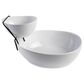 Gibson Home Gracious Dining 2-Tier Chip and Dip Server Set in White, , large