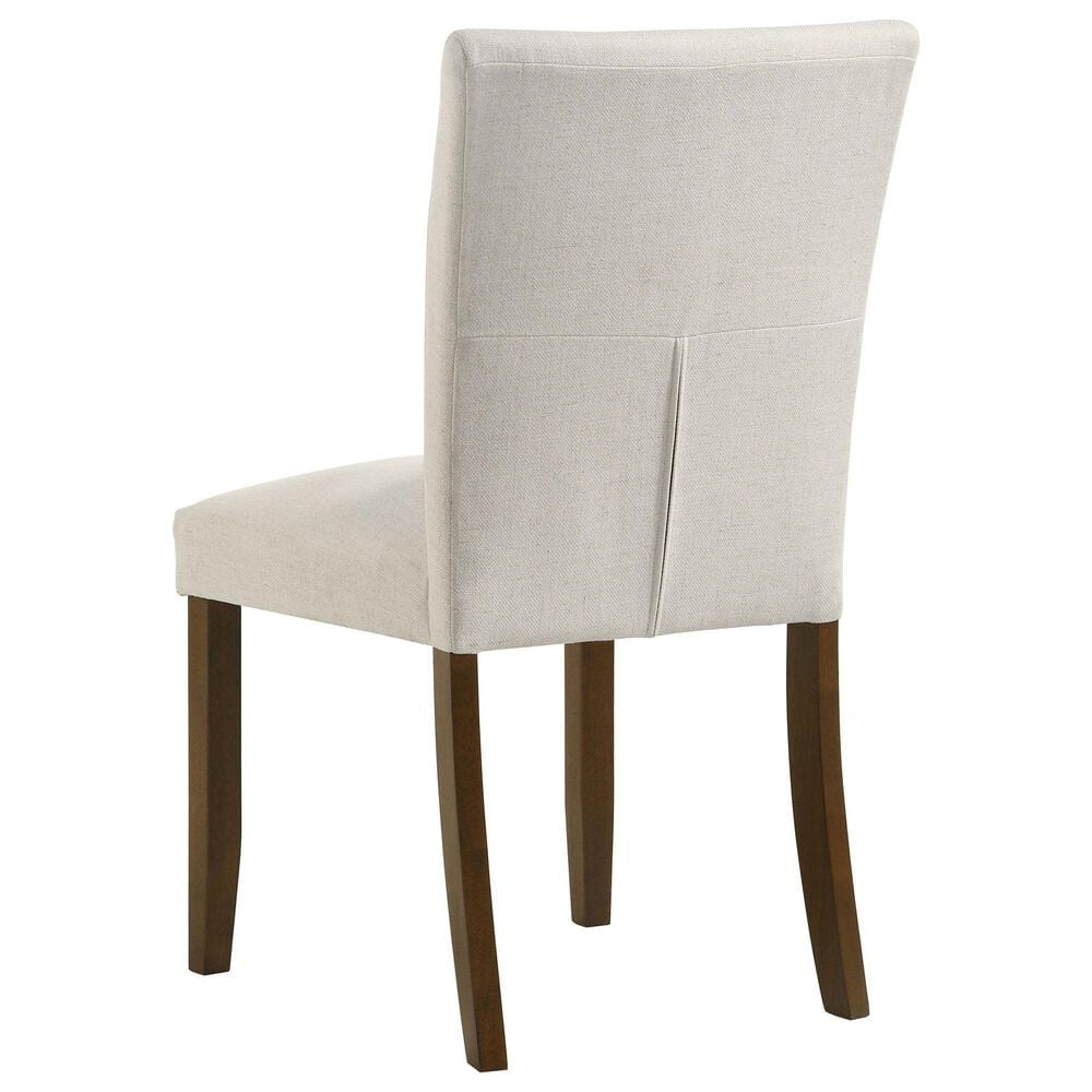 Coaster Cantley Dining Side Chair with Beige Cushion in Rich Brown, , large