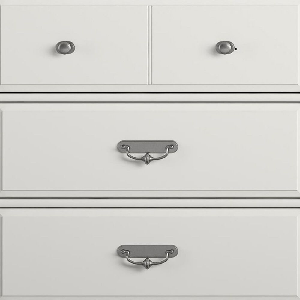 DHP Nordbee 6 Drawer Dresser in White, , large